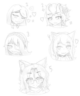 "WintySketches1" An assortment of Headshot sketches of some of my friends. ♡