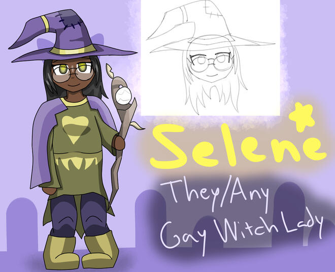 &quot;Selene Witch OC Sheet&quot; A Reference Sheet I made for an OC of my bestie, Selene :3
