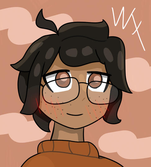 &quot;WintyFall&quot; Another Self-Portrait of me, made in September