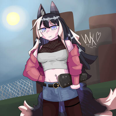 "Kuroha" A drawing of Avi's OC, Kuroha
